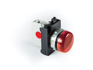 Emas CM060XK CM Serisi Metal LED'li 12-30V AC/DC Kırmızı 22 mm Sinyal