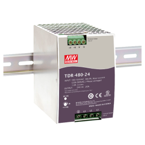 Meanwell TDR-480-24 20A 24VDC 480W Trifaze Güç Kaynağı