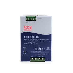 Meanwell TDR-480-48 10A 48VDC 480W Trifaze Güç Kaynağı