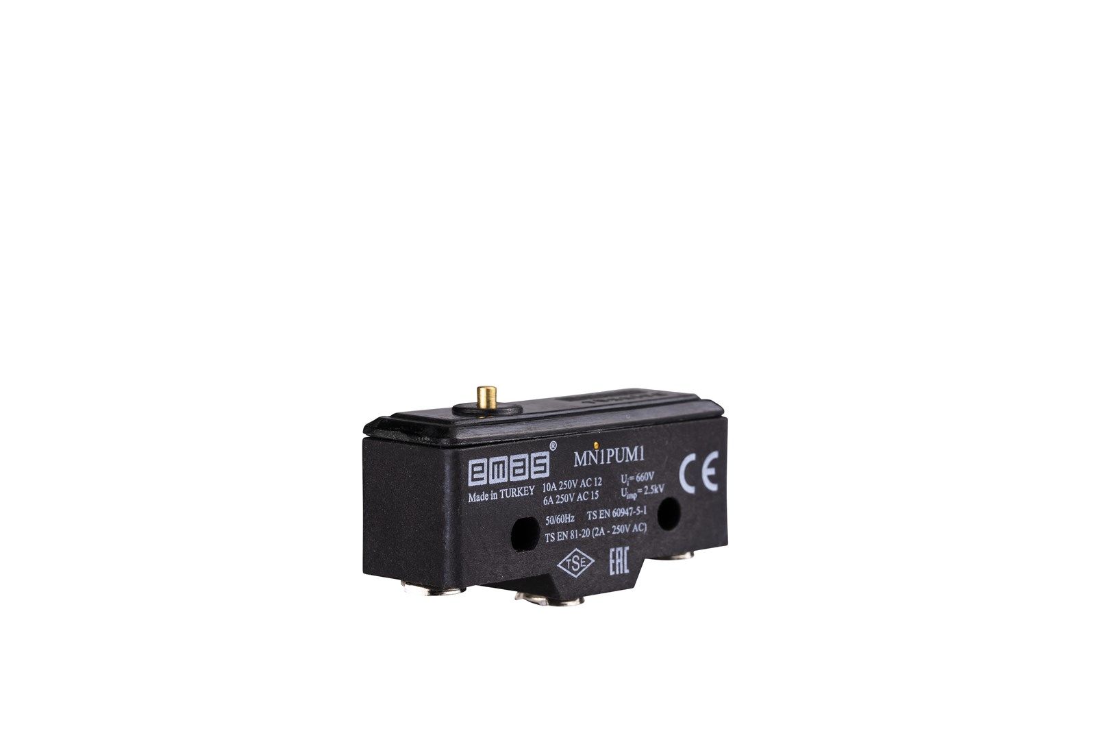 Emas MN1PUM1 Metal İnce Pimli 1CO MN1 Serisi Plastik Mini Switch