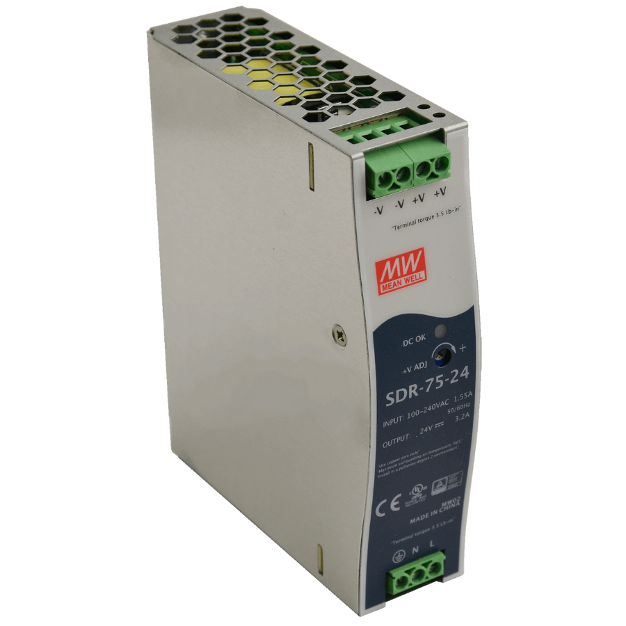 Meanwell SDR-75-24 3.2A 24VDC 75W DIN Güç Kaynağı