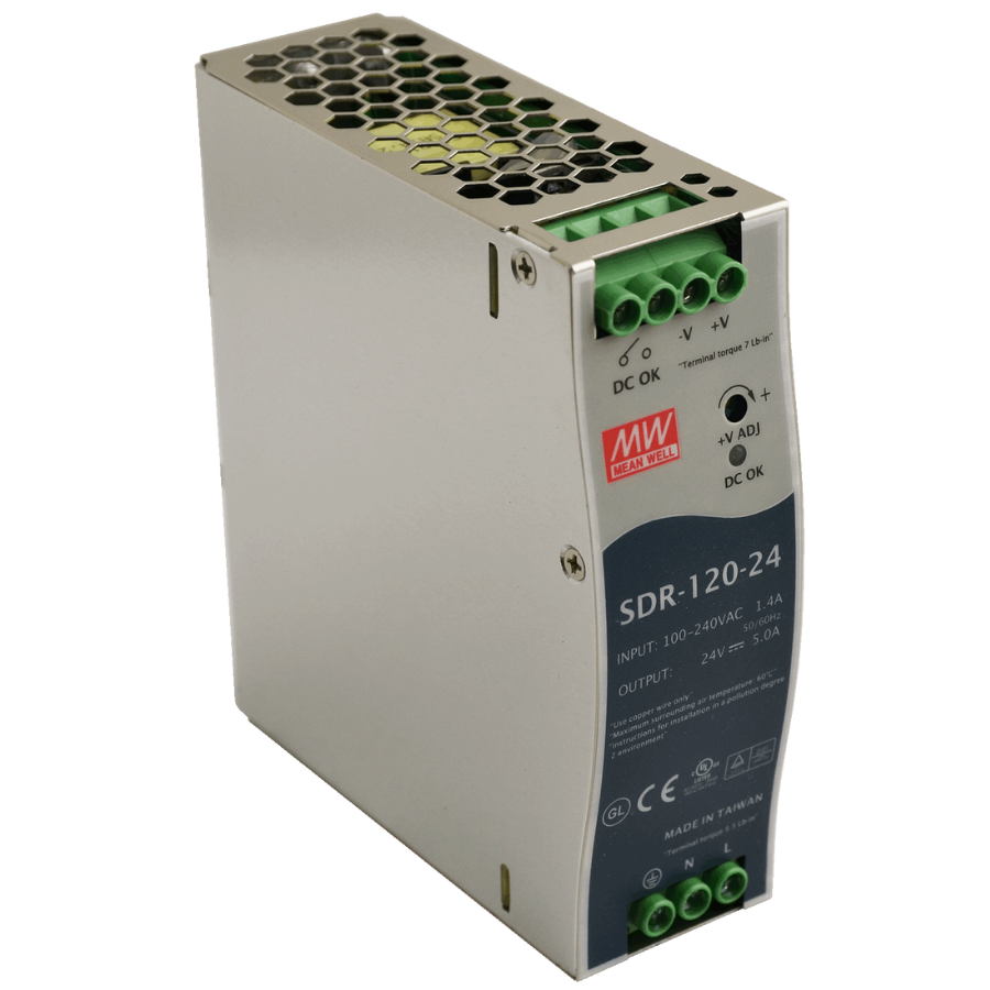 Meanwell SDR-120-24 5A 24VDC 120W DIN Güç Kaynağı