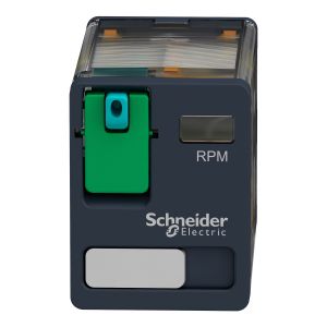 Schneider RPM21BD 24VDC 15A 2 Kontak Test Butonlu Röle