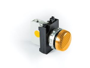 Emas CM0S0XS CM Serisi Metal LED'li 100-230V AC Sarı 22 mm Sinyal