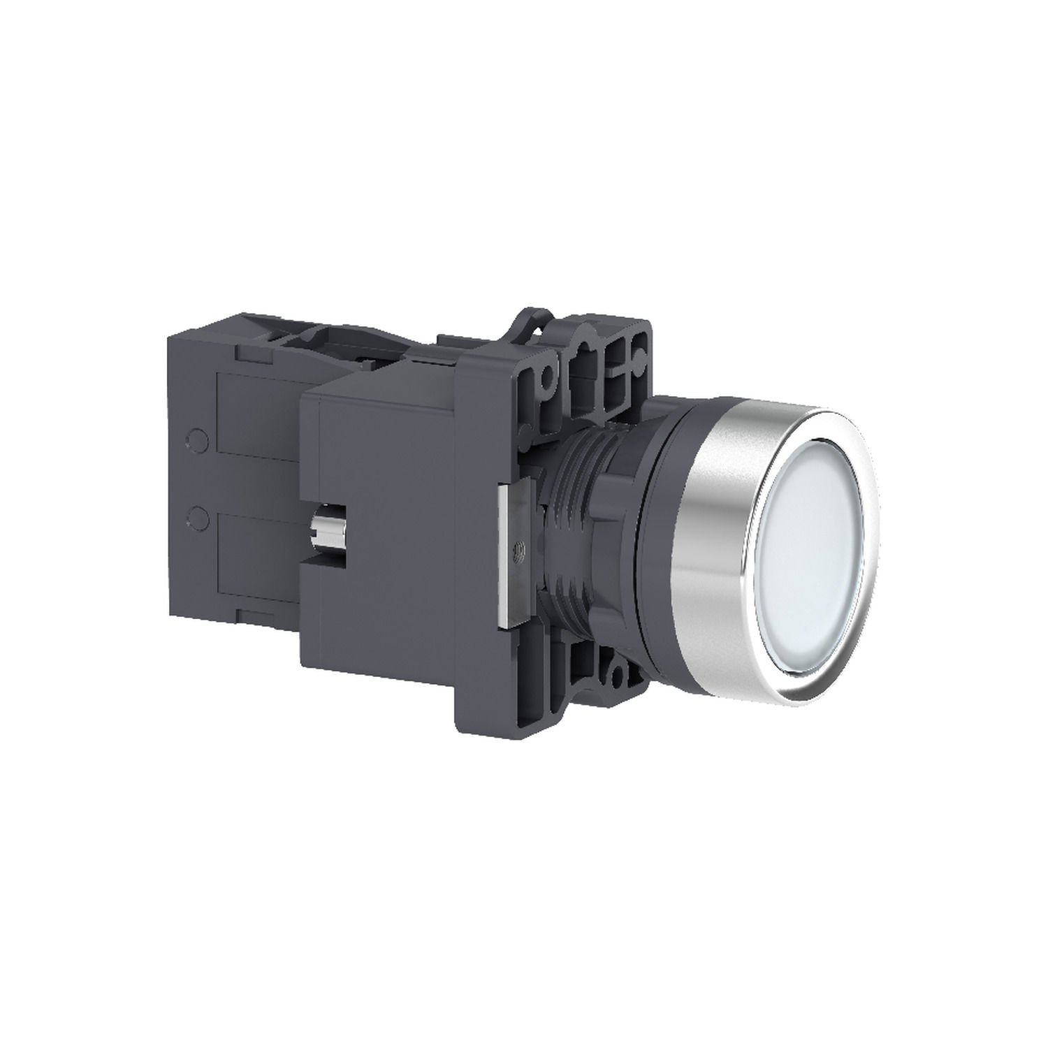 Schneider XA2EW31B1 Beyaz Işıklı Yaylı Buton Ø22 24V AC/DC 1NA