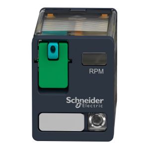 Schneider RPM22BD 24VDC 15A 2 Kontak Test Buton Ledli Röle