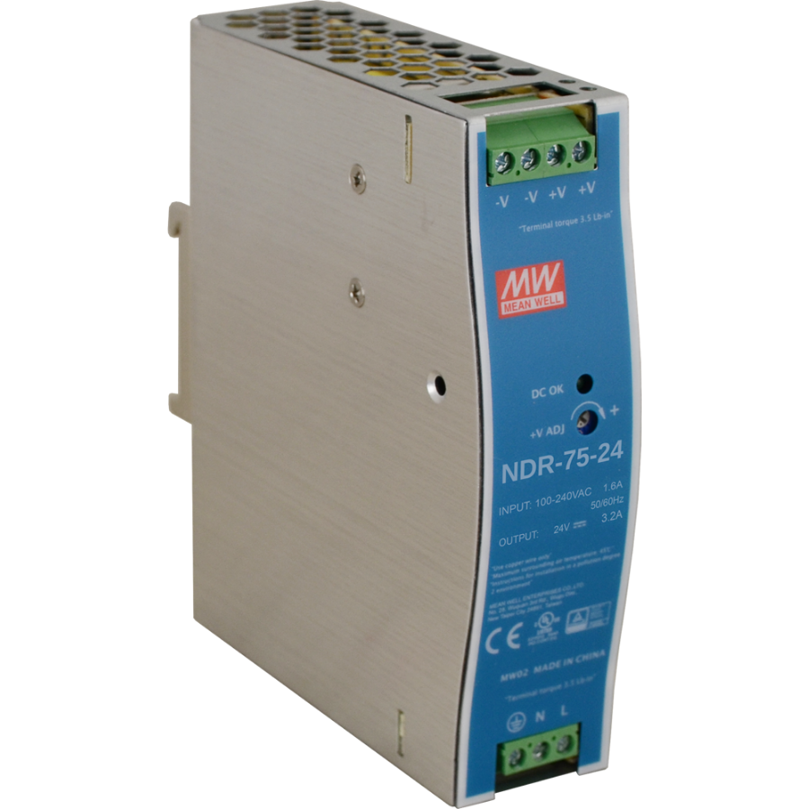 Meanwell NDR-75-24 3.2A 24VDC 75W DIN Güç Kaynağı