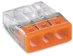 Wago 2273-203 3x2.5 mm 3 Lü Çok Amaçlı Buat Klemens Turuncu