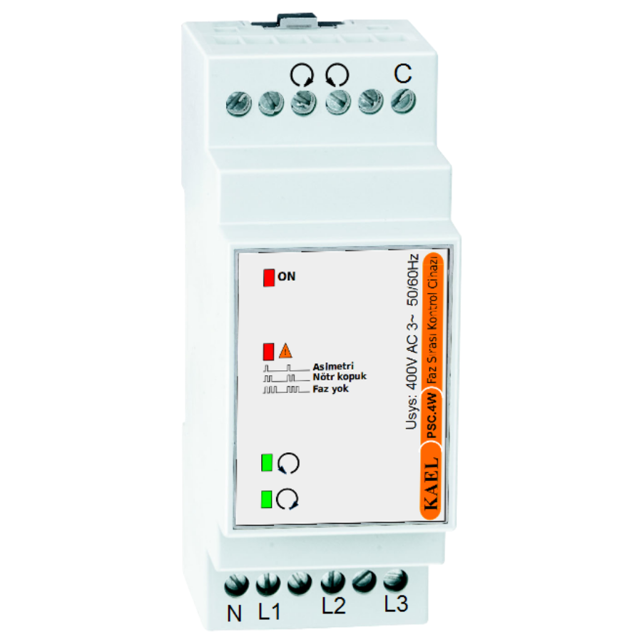 Kael PSC.4W DIN Faz Sırası Kontrol Cihazı