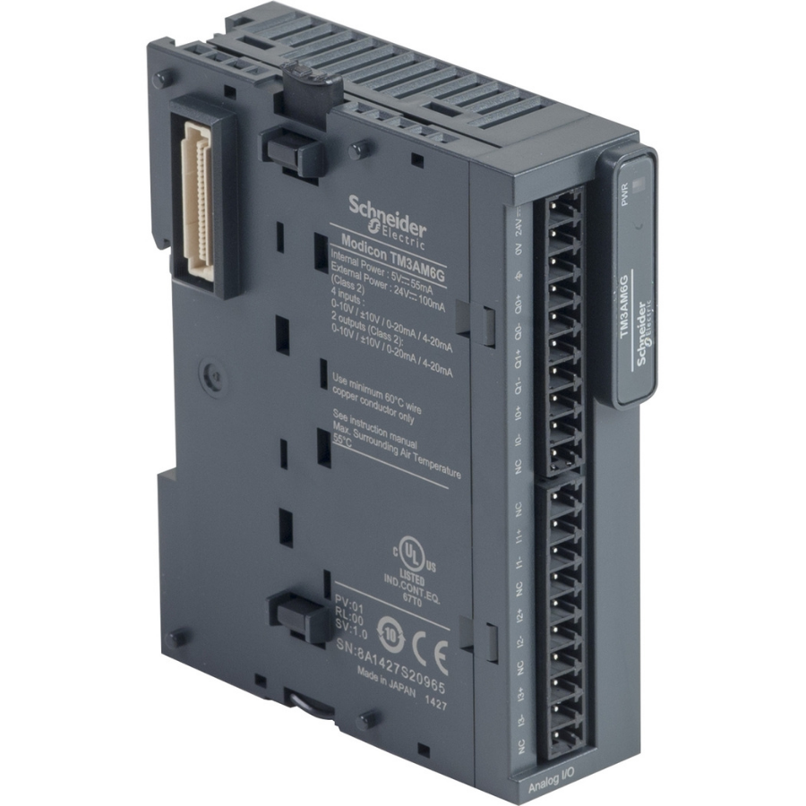 Schneider Electric TM3AM6G Yaylı 4 Giriş 2 Çıkış Analog Modül