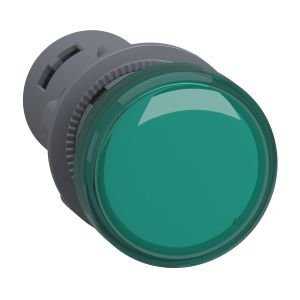 Schneider XA2EVM3LC Sinyal lambası, plastik, yeşil, Ø 22 mm, LEDli, 220…230V AC