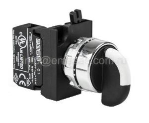 Emas CM100S21 CM Serisi Metal 1NO (0-I) 60° SeçiciDönüşlü 22 mm Buton