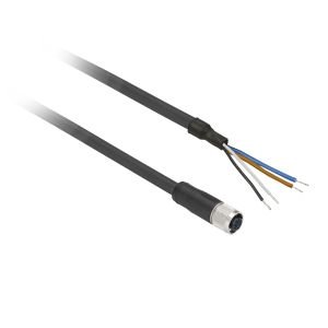Telemecanique XZCP1141L2 M12 4 Pin Düz PUR 2M Sensör Kablosu