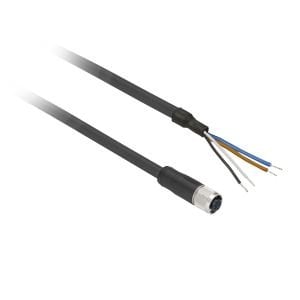 Telemecanique XZCP1164L2 M12 5 Pin Düz PUR 2M Sensör Kablosu