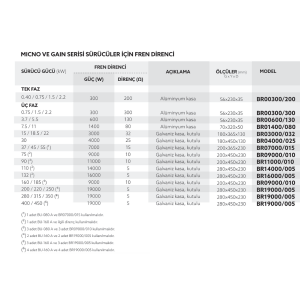 GMTCNT BR01400/080 1400W 80 Ohm Frenleme Direnci