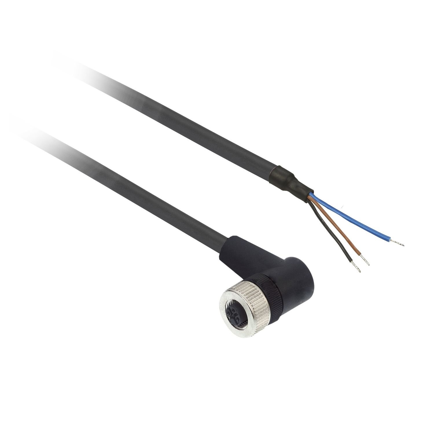 Telemecanique XZCP1340L2 M12 3 Pin Led'li Açılı PUR 2M Sensör Kablosu