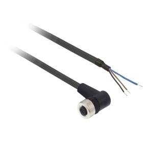 Telemecanique XZCP1340L2 M12 3 Pin Led'li Açılı PUR 2M Sensör Kablosu