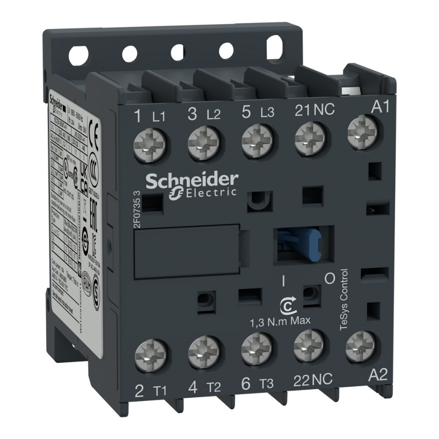 Schneider LC1K0601B7 24VAC 6A 2.2 kW Mini 1 NC Kontaktör