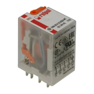 Relpol R4N-2014-23-5024-WTL 4 Kontaklı 7A 24VAC Röle Ledli Test Butonlu