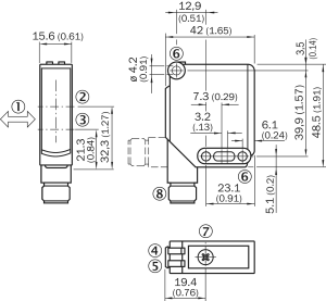 Sick WTB11-2P2461 110 cm Cisimden Yansımalı Kubik Sensör 1044442