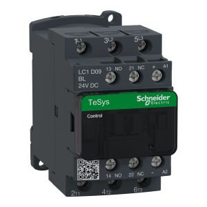 Schneider LC1D09BL 24V DC 4 kW 9A 1NO 1NC Kontaktör