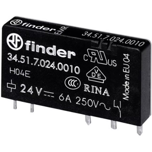 Finder F.34.51.7.024.0010 Elektromekanik 24V DC 6A Ultra İnce PCB Röle