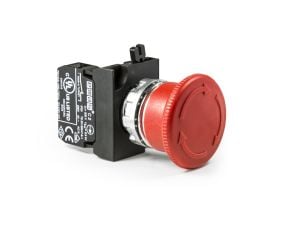 Emas CM200E CM Serisi Metal 1NC Acil Stop 40 mm Çevirmeli Kırmızı 22 mm Buton