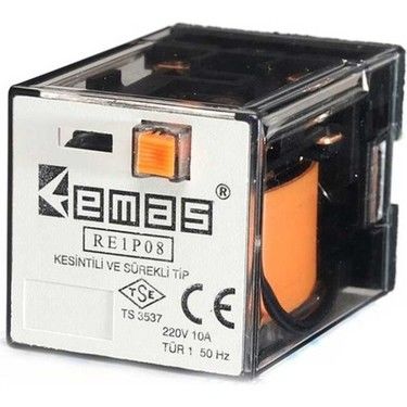 Emas RE1P08AC220 RE1 220VAC 2 Kontak 8 Pin Endüstriyel Röle