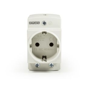 Emas EPREU2G 2P+E Ray Tipi Priz 16A Gri Pano Tipi