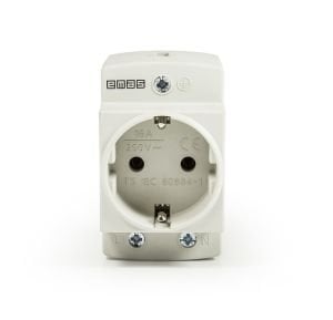 Emas EPREU2GL 2P+E Ray Tipi Priz 16A Gri LED li Pano Tipi