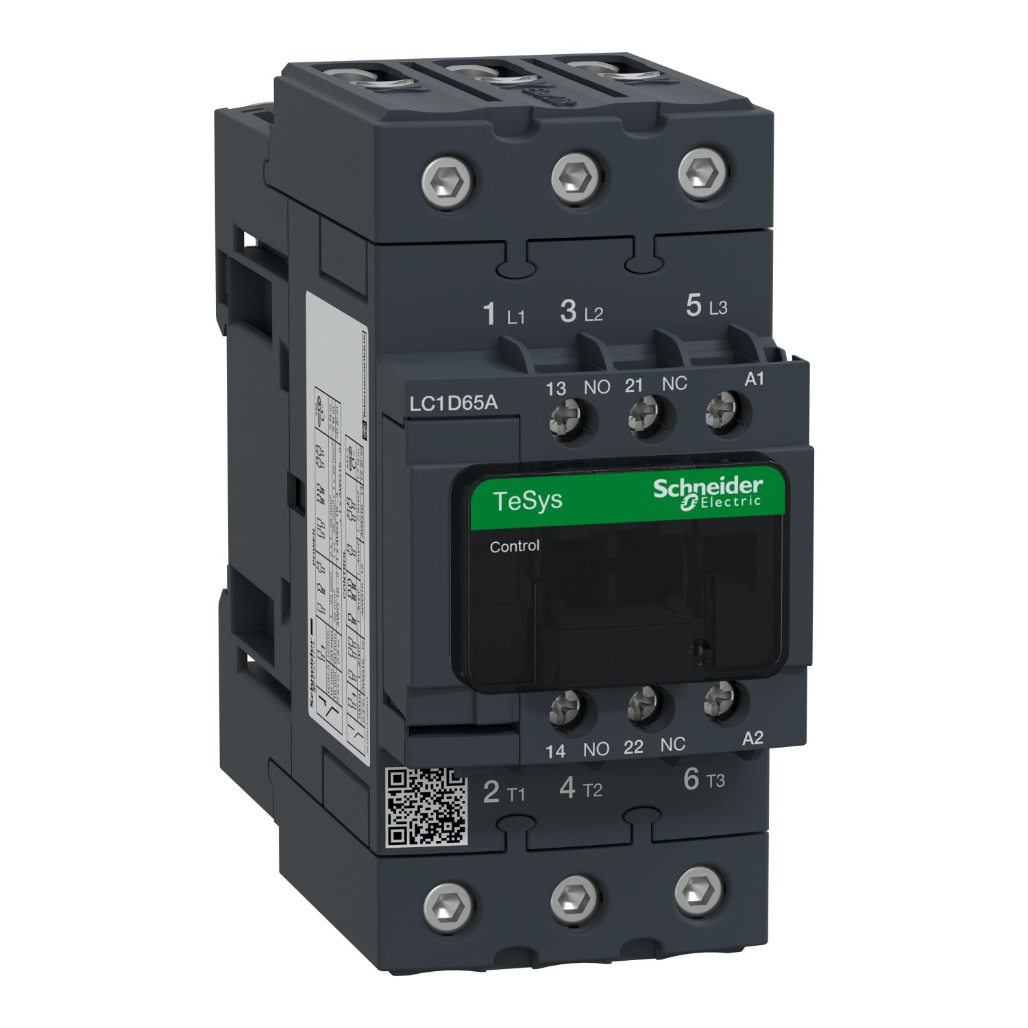 Schneider LC1D65AF7 110V AC 30 kW 65A 1NO 1NC Kontaktör