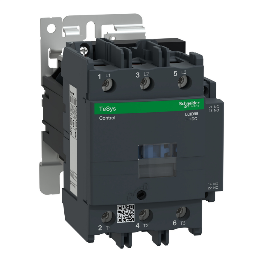 Schneider LC1D95BD 24V DC 45 kW 95A 1NO 1NC Kontaktör