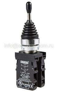 Emas CM707DJ41 CM Serisi Metal 2NO+2NO Joystick Dönüşlü 4 Pozisyonlu 22 mm Buton