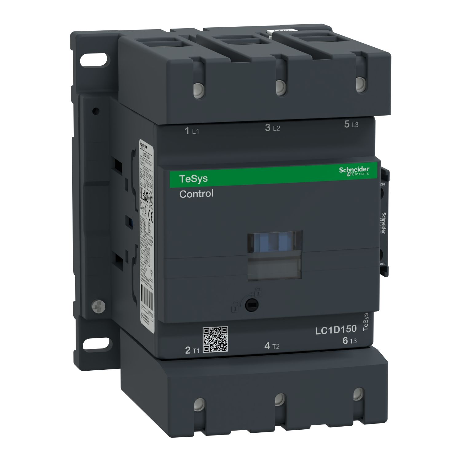 Schneider LC1D150BD 24V DC 75 kW 150A 1NO 1NC Kontaktör