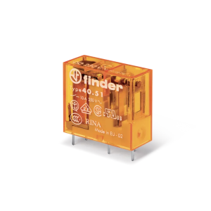 Finder F.40.51.8.024.0000 Minyatür PCB Röle 1CO 10A 24V AC PİN 5 MM