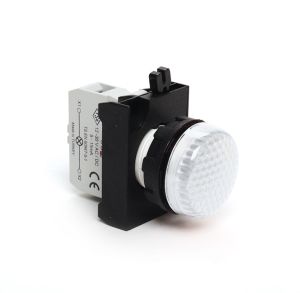 Emas CP050XB CP Serisi Plastik LED'li 12-30V AC/DC Beyaz 22 mm Sinyal