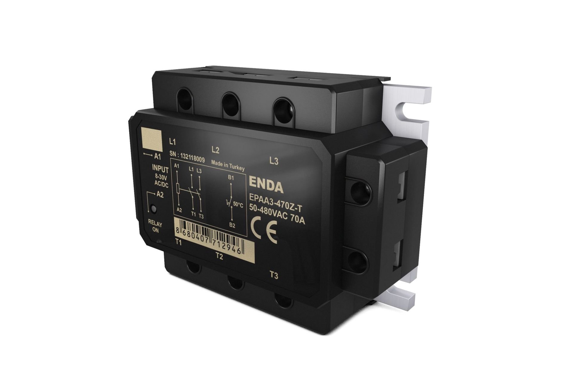 Enda EPAA3-440Z Panel Montaj SSR 3X40A 50-480V AC