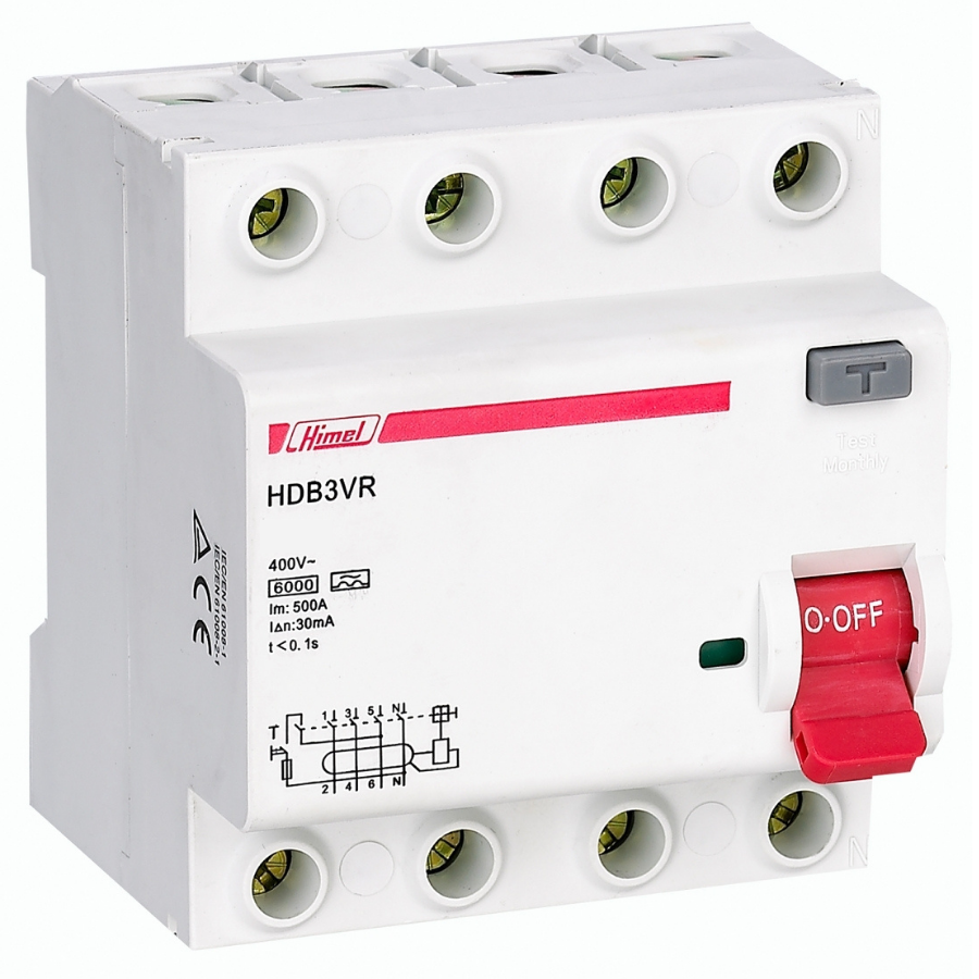 Himel HDB3VR440SC 4X40A 30 mA 3P+N Kaçak Akım Rölesi