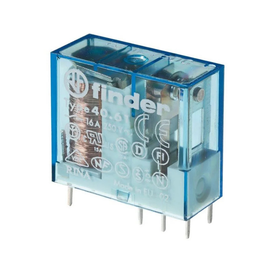 Finder F.40.61.8.230.0000 Minyatür PCB Röle 1CO 16A 230V AC