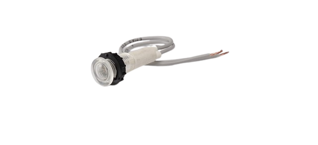 Emas S100LB S Serisi Plastik LED'li 230V AC Beyaz 10 mm Sinyal