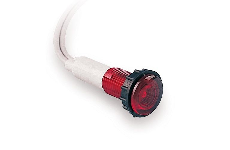 Emas S100LK2 S Serisi Plastik LED'li 24V AC/DC Kırmızı 10 mm Sinyal