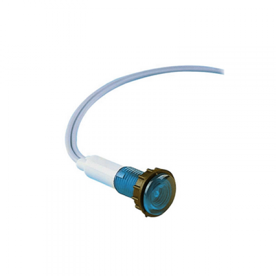 Emas S100LM S Serisi Plastik LED'li 230V AC Mavi 10 mm Sinyal