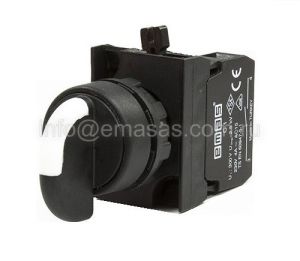 Emas CP100S21 CP Serisi Plastik 1NO (0-I) 60° Seçici Dönüşlü 22 mm Buton