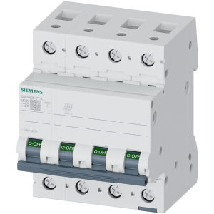 Siemens 5SL6625-7YA 6kA C Tipi 25 Amper 3P+N Dörtlü Otomatik Sigorta