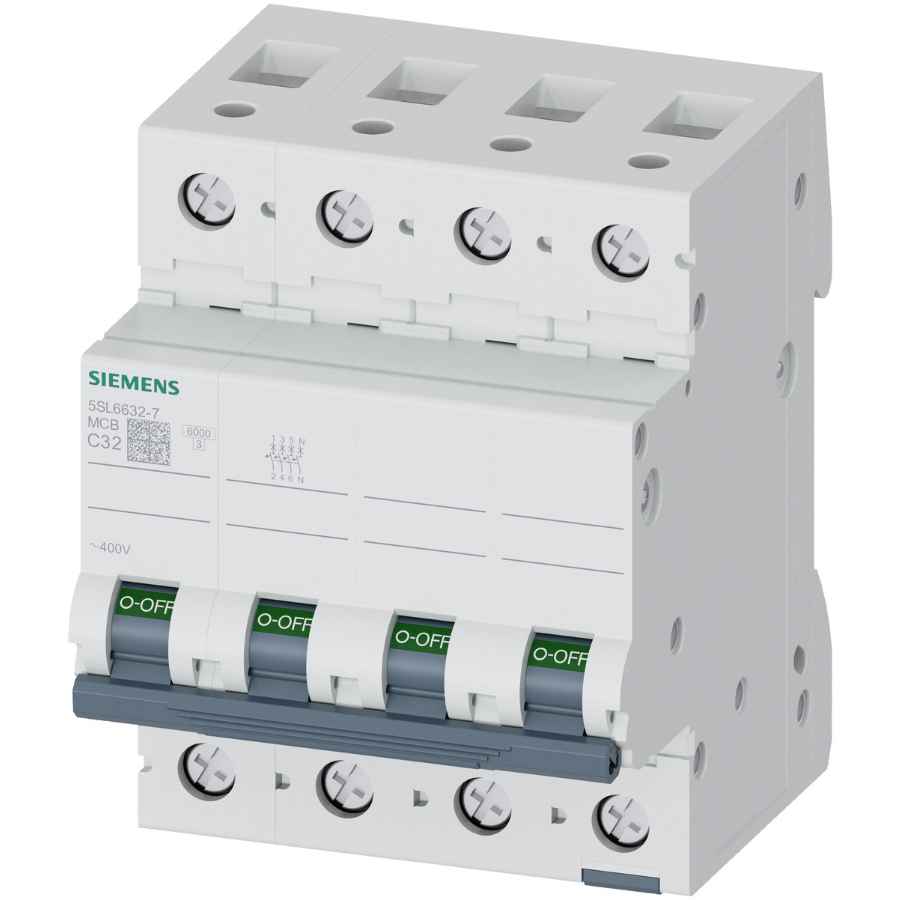 Siemens 5SL6632-7 6kA C Tipi 32 Amper Dörtlü Otomatik Sigorta