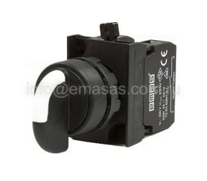 Emas CP101S32 CP Serisi Plastik 2NO (II-0-I) 60° Seçici Çift Dönüşlü 22 mm Buton