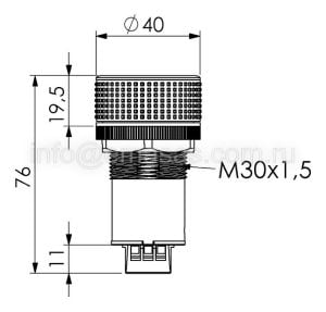 Emas HPMR05K2 H Serisi Plastik 24V DC'' 5 kΩ Dijital Göstergeli 30 mm Potansiyometre