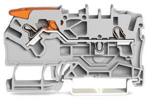 Wago 2102-1201 2.5 mm Push-İn Kollu Gri Ray Klemens