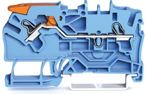 Wago 2102-1204 2.5 mm Push-in Kollu Mavi Ray Klemens