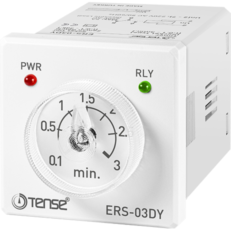 Tense ERS-03DY soketli tip0.1dk-3dk Zaman Rölesi
